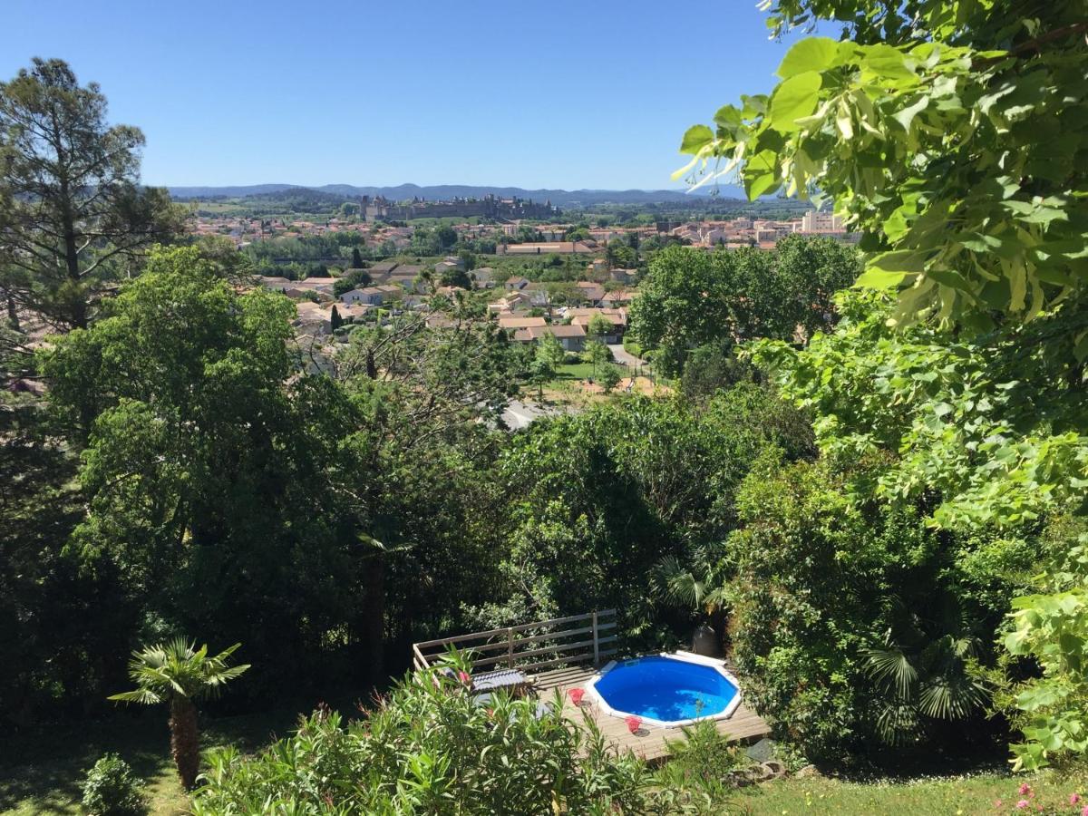 Chambre D'Hote Vue Imprenable Sur Cite - Villa Rose Carcassonne Exteriér fotografie